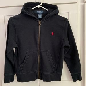 POLO RALPH LAUREN Cotton Blend Fleece Hoodie Jacket